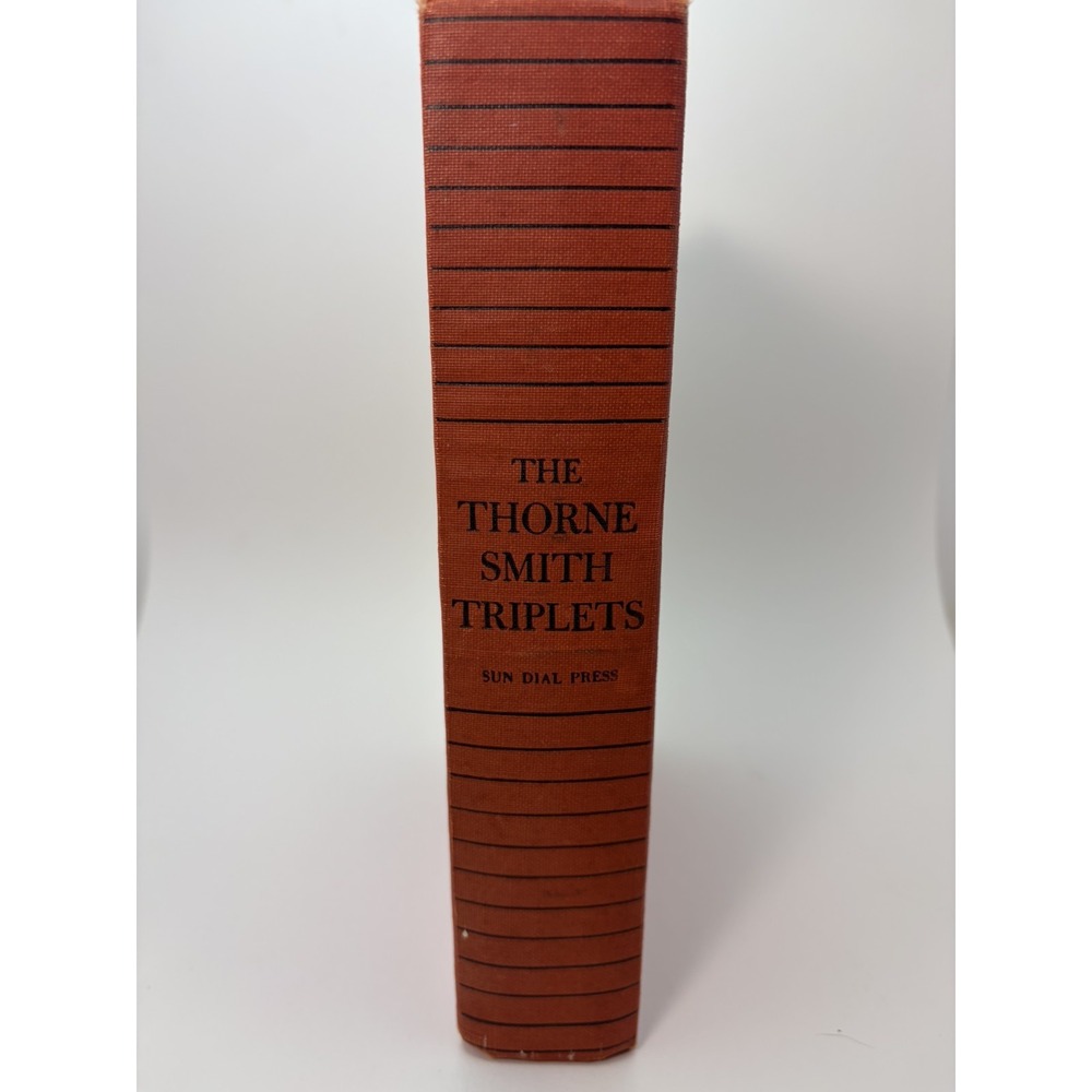 The Thorne Smith Triplets Sun Dial Press Red Hardcover Vintage Anthology